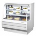 Turbo Air TCGB-48DR-W 48 White Curved Glass Dry Bakery Case - 2 Shelves