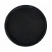 Winco TFG-14K Round 14 Black Non-Skid Serving Tray