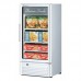 Turbo Air TGF-10SDW-N 26 Glass Swing Door Super Deluxe White Merchandiser Freezer - 8 Cu. Ft.