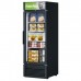 Turbo Air TGF-23SDB-N 27 Super Deluxe Black Glass Swing Door Merchandiser Freezer - 18 Cu. Ft.