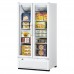 Turbo Air TGF-35SDHW-N Super Deluxe Series 39 White Two Glass Swing Door Freezer Merchandiser - 31 Cu. Ft.