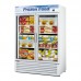 Turbo Air TGF-49F-N 54 White Glass Double Swing Door Merchandiser Freezer - 40 Cu. Ft.