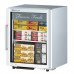 Turbo Air TGF-5SDW-N 25 Glass Swing Door Countertop White Merchandiser Freezer - 4.3 Cu. Ft. - Super Deluxe Series