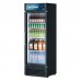 Turbo Air TGM-15SDB-N6 Super Deluxe Series 26 Glass Swing Door Black Merchandiser Refrigerator - 14 Cu. Ft.