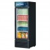 Turbo Air TGM-23SDB-N6 27 Glass Swing Door Super Deluxe Merchandiser Black Refrigerator - 19 Cu. Ft.