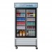 Turbo Air TGM-35R-N 41 Two Glass Sliding Door Merchandiser Refrigerator - 29 Cu. Ft.