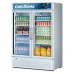 Turbo Air TGM-47SDW-N Super Deluxe Series 51 Two Glass Swing Door White Merchandiser Refrigerator - 42 Cu. Ft.