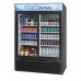 Turbo Air TGM-48RB-N 56 Two Glass Sliding Door Black Merchandiser Refrigerator - 44 Cu. Ft.