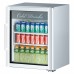 Turbo Air TGM-5SDW-N6 Super Deluxe Series 25 Glass Swing Door White Countertop Merchandiser Refrigerator - 4 Cu. Ft.