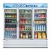 Turbo Air TGM-72RS-N 78 Three Glass Swing Door White Merchandiser Refrigerator - 60 Cu. Ft.