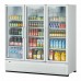 Turbo Air TGM-72SDHW-N Super Deluxe Series 78 White Three Glass Swing Door Refrigerated Merchandiser - 71 Cu. Ft.