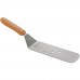 Winco TNH-91 Perforated Offset Flexible Turner with Orange Cool Heat Handle, 8-1/4 x 2-7/8