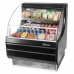 Turbo Air TOM-30LB-N 28 Horizontal Open Display Merchandiser, Low Profile, Black - 1 Shelf