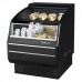 Turbo Air TOM-30LB-SP-A-N 28 Low-Profile Horizontal Open Display Merchandiser w/ Black Interior, Mirrored Sides & Solid Side Panels - 5 Cu. Ft.