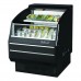 Turbo Air TOM-30LB-SP-N 28 Low-Profile Horizontal Open Display Merchandiser w/ Stainless Steel Interior & Solid Side Panels - 5 Cu. Ft.