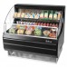 Turbo Air TOM-40LB-N 39 Horizontal Open Display Merchandiser, Low Profile, Black - 1 Shelf