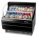 Turbo Air TOM-40SB-N 39 Horizontal Open Display Merchandiser, Slim Line, Black - 3 Shelves