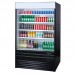 Turbo Air TOM-48EB-N 48 Vertical Air Curtain Open Refrigerated Display Merchandiser - Black