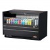 Turbo Air TOM-48UC-B-N 48 Low Profile Black Drop-In Horizontal Open Display Case w/ Solid Side Panel - 7 Cu. Ft.