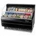 Turbo Air TOM-50SB-N 51 Horizontal Open Display Merchandiser, Slim Line, Black - 3 Shelves