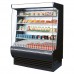Turbo Air TOM-60DXB-N 60 Extra-Deep Vertical Open Display Merchandiser w/ Glass Side Panels - 29 Cu. Ft.