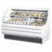 Turbo Air TOM-60LW-N 63 White Low Profile Horizontal Open Display Merchandiser - 1 Shelf