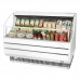 Turbo Air TOM-60SW-N 63 Horizontal Open Display White Slim Line Merchandiser - 3 Shelves