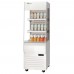 Turbo Air TOM20-60N-W 20 White Slim-Profile Vertical Open Display Merchandiser w/ Glass Side Panels - 3 Cu. Ft.