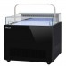 Turbo Air TOS-40NN-D-B 40 Black Open Display Sandwich & Cheese Merchandiser with Top Shelf - 1.8 Cu. Ft.