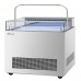 Turbo Air TOS-40NN-D-S 40 Stainless Steel Open Display Sandwich & Cheese Merchandiser with Top Shelf - 1.8 Cu. Ft.