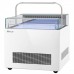 Turbo Air TOS-40NN-D-W 40 White Open Display Sandwich & Cheese Merchandiser with Top Shelf - 1.8 Cu. Ft.