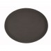 Winco TRH-2722 22 x 27 Easy-Hold Brown Rubber Lined Plastic Tray