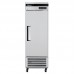 Turbo Air TSF-23SD-N-L 27 Stainless Steel Solid Left Hinge Swing Door Super Deluxe Reach-in Freezer, Bottom Mount - 19.3 Cu. Ft.