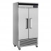 Turbo Air TSR-35SD-N6 Super Deluxe Series 40 Reach-In Double Solid Swing Door Bottom Mount Refrigerator - 29 Cu. Ft.