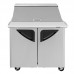 Turbo Air TST-36SD-15-N6 36 Super Deluxe Series 2 Door Sandwich/Salad Refrigerated Prep Table - (15) x 1/6 Pan