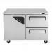Turbo Air TUR-48SD-D2-N 48 Two Section Undercounter Refrigerator, 1 Door, 2 Drawer - 12 Cu. Ft.