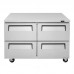 Turbo Air TUR-48SD-D4-N 48 Four Drawer Undercounter Refrigerator - 12 Cu. Ft.