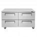 Turbo Air TUR-60SD-D4-N 60 Four Drawer Undercounter Refrigerator - 16 Cu. Ft.
