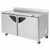 Turbo Air TWF-60SD-N 60 Super Deluxe Series Two Door Worktop Freezer - 16 Cu. Ft.