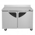 Turbo Air TWR-48SD-N 48 Two Section Worktop Refrigerator - 12 Cu. Ft.
