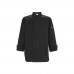 Winco UNF-6KXL Mens Black Long Sleeved Tapered Fit Chef Jacket, Size XL