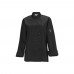 Winco UNF-7KS Womens Black Long Sleeved Tapered Fit Chef Jacket, Size S
