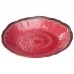 Winco WDM001-505 Ardesia Luzia Red Melamine Hammered Deep Plate, 9-5/8