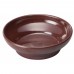 Winco WDM008-501 Mila 4 oz. Melamine Brown Salsa Bowl