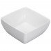 Winco WDM009-204 Linza 7-1/2 White Square Melamine Sauce Dish