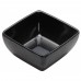 Winco WDM009-302 Linza 3-1/2 Black Square Melamine Sauce Dish