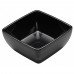 Winco WDM009-303 Linza 5 Black Square Melamine Sauce Dish