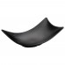 Winco WDM011-301 Ardesia Miyu Black Melamine Rectangular Plate, 8-1/2 x 4-1/2