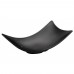 Winco WDM011-302 Ardesia Miyu Black Melamine Rectangular Plate, 10-1/2 x 5-1/4