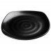 Winco WDM013-302 Ardesia Rika Black Melamine Square Plate, 9-3/4